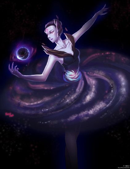 Dark Star Orianna by æ¯å­ HD Wallpaper Background Fan Art Artwork League of  Legends lol