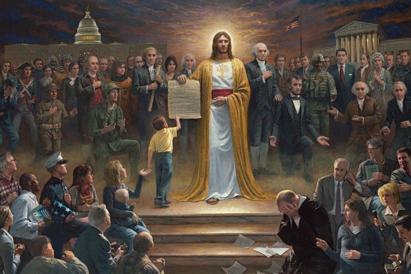Jesus Christ Background Art Painting