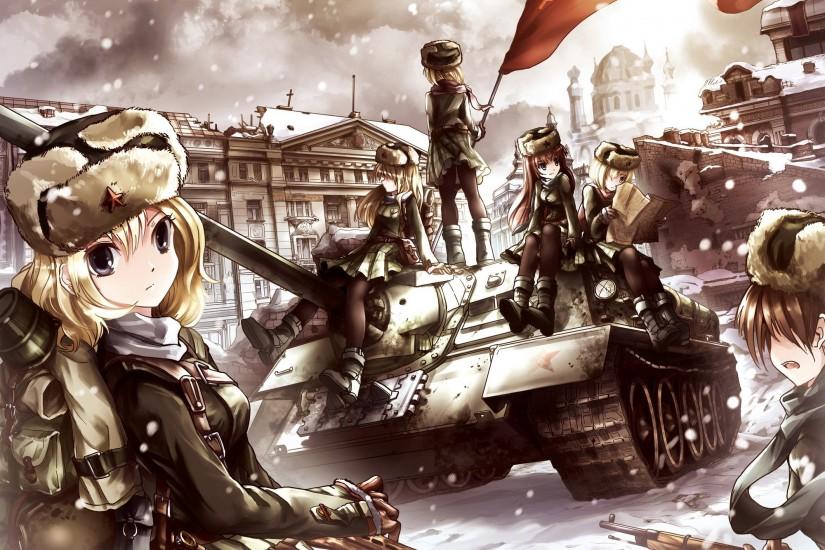 Girls und Panzer Tanks Anime Girls tank wallpaper