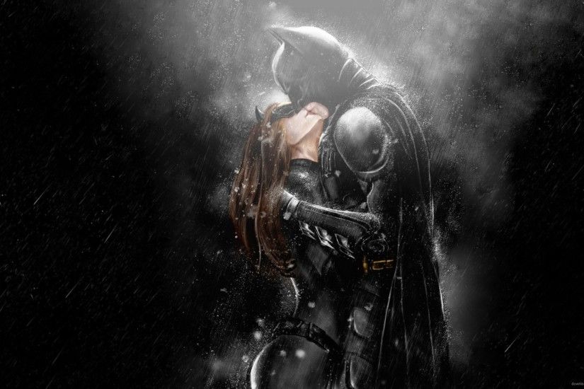 Batman Kissing Catwoman for 2560x1440