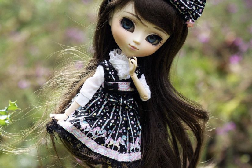 Download Cute Doll With Dark Hair And Black Bow 2048 x 2048 Wallpapers -  4631139 - beautiful cute dolls | mobile9