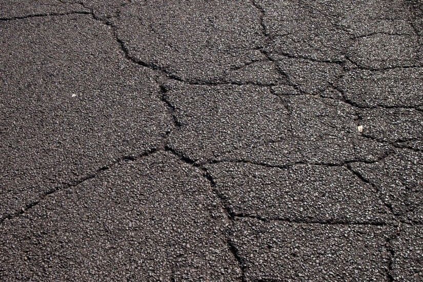 road coat asphalt of the crack