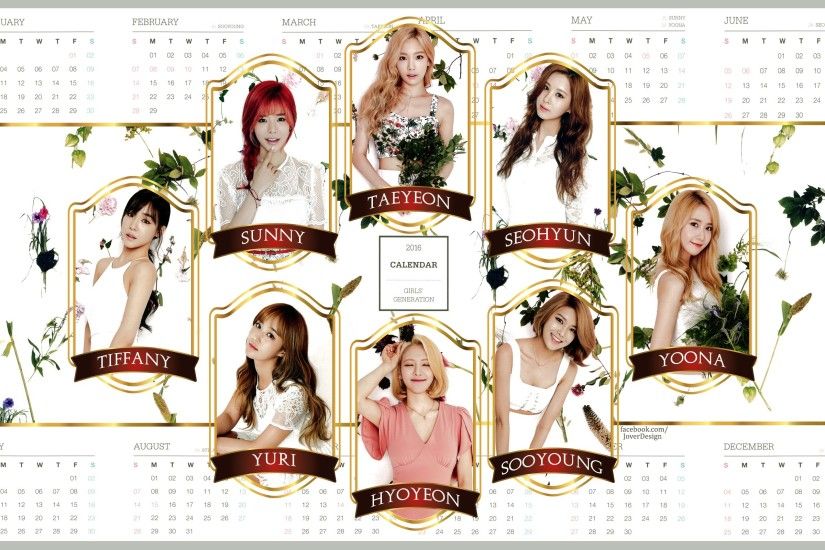 ... 2016 Girls Generation Calendar by Jover-Design