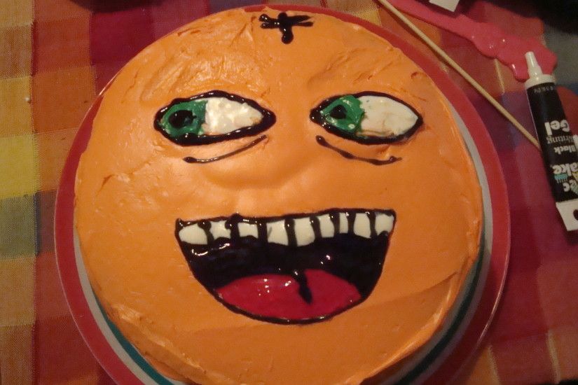 Zoe's Annoying Orange birthday cake