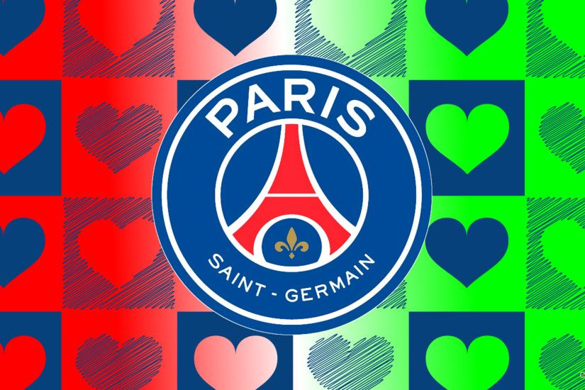 HD wallpaper Paris Saint Germain with hearts