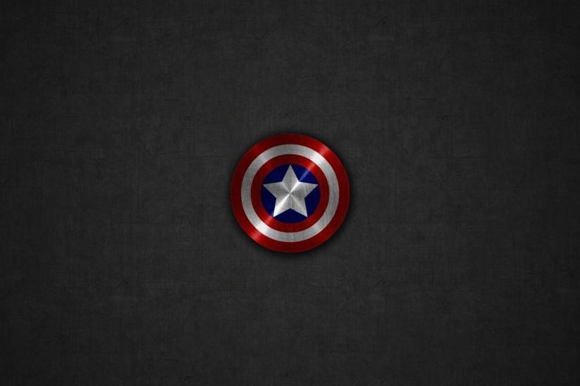 Captain America Shield Gray Linen Background