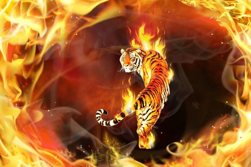 fire tiger-flames-digital-art-hd-wallpaper-
