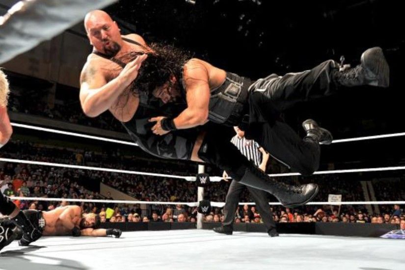 WWE Intercontinental Champion Dolph Ziggler & Roman Reigns vs Mr Money in  the Bank Seth Rollins & Big Show