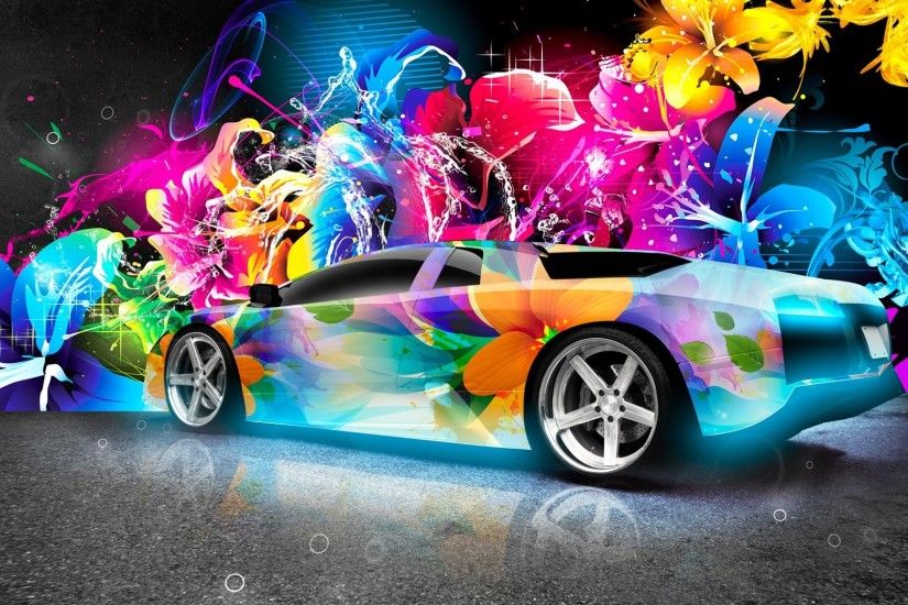 Tags: flower, colorful, car, cool car