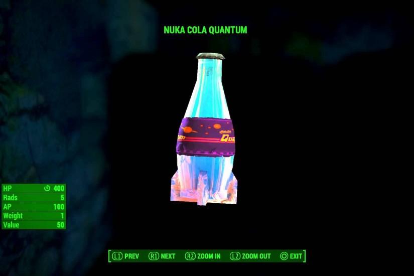 Fallout 4 - Nuka Cola Quantum & Sugar Bombs Appearance Information Details  Gameplay Sequence PS4