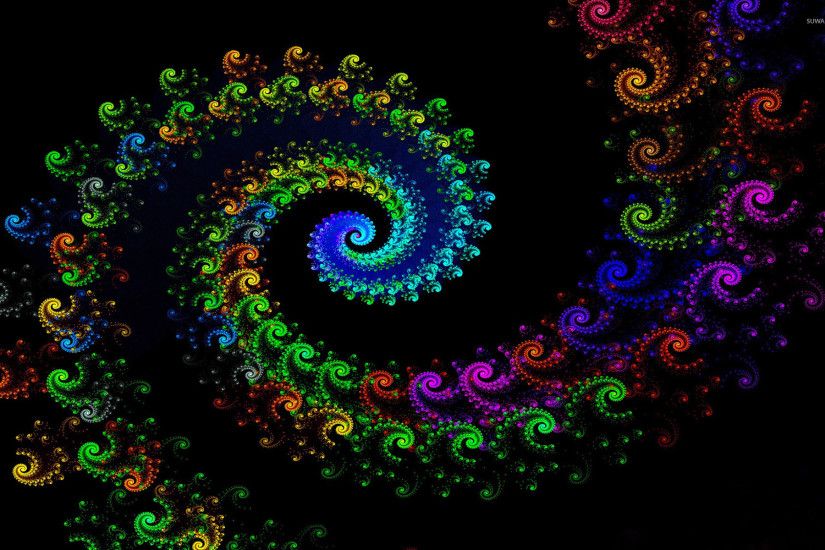 ... Fractal colorful spirals wallpaper - Abstract wallpapers - #50876 ...