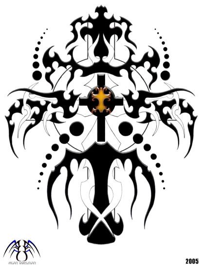 Trinity Tribal Cross by alan47 Trinity Tribal Cross by alan47
