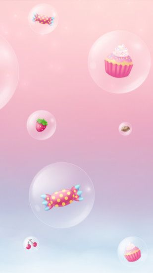 Girly cute iPhone6s wallpaper : cupcakes
