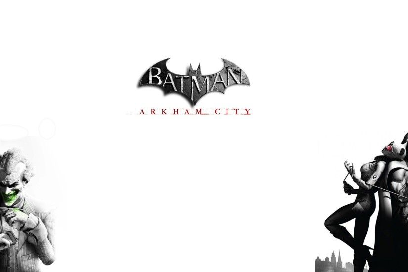 Wallpaper Batman arkham city, Joker, Smile, Characters, Catwoman, Black and  white, Batman HD, Picture, Image