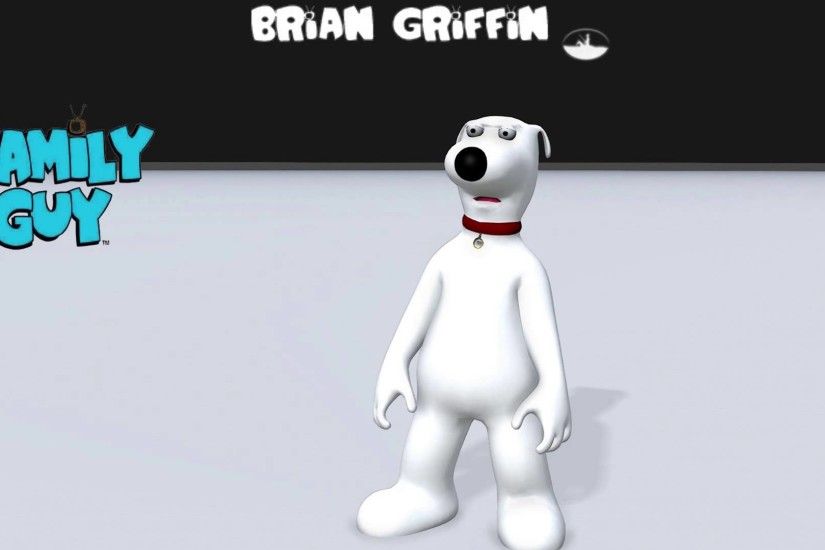 Family Guy Brian Griffin in 3D - Voiced by Seth Macfarlane
