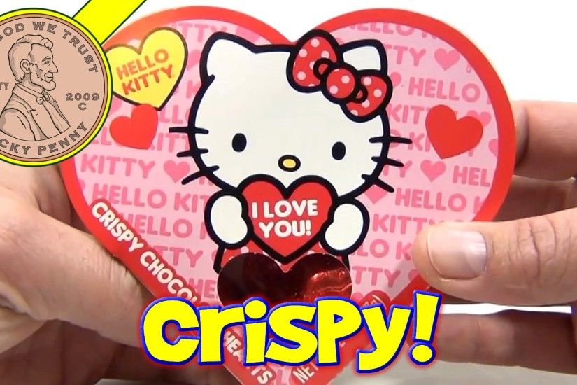 Hello Kitty I Love You Crispy Chocolate Hearts Candy - Valentine's Candy  Series - YouTube