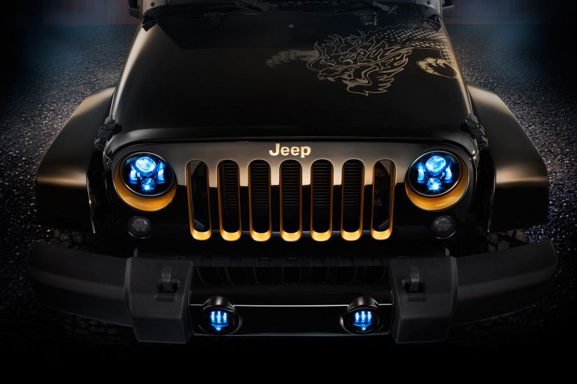 2012 Jeep Wrangler Dragon Design Concept - Front Wallpaper