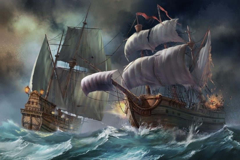 Battle Ships Wallpaper - WallDevil