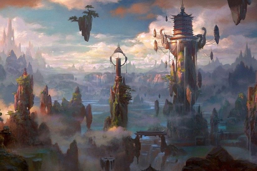 images of fantasy cities | Fantasy City Wallpaper/Background 1920 x 1080 -  Id: