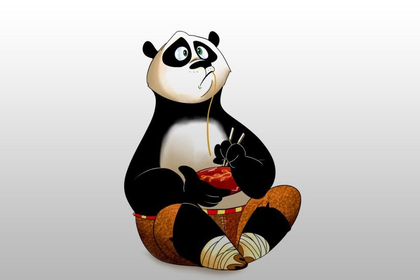 Preview wallpaper kung fu panda, sticks, noodles 3840x2160