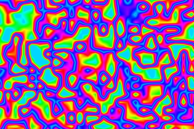Alien Dream Psychedelic Abstract Flowing Fractal Garish Colorful Background  Loop 3 slow