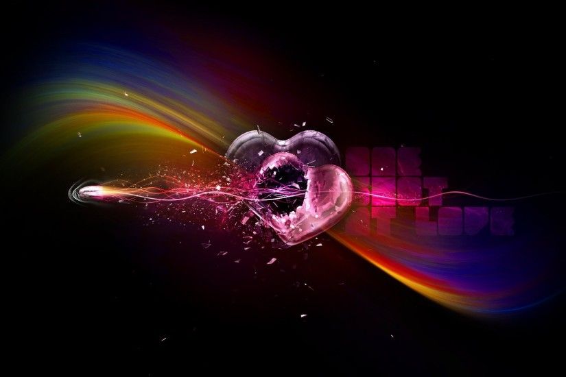 Black rainbow hearts background | phone wallpaper | Pinterest