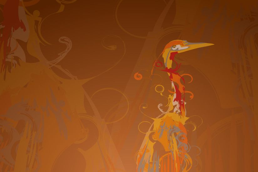 Ubuntu hardy heron bird wallpapers HD.