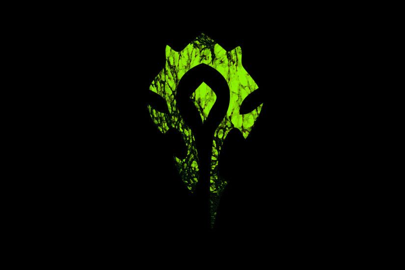 ImageMrglglglgl! has made a fel green desktop logo for the horde. I think  he did a good job check it out.