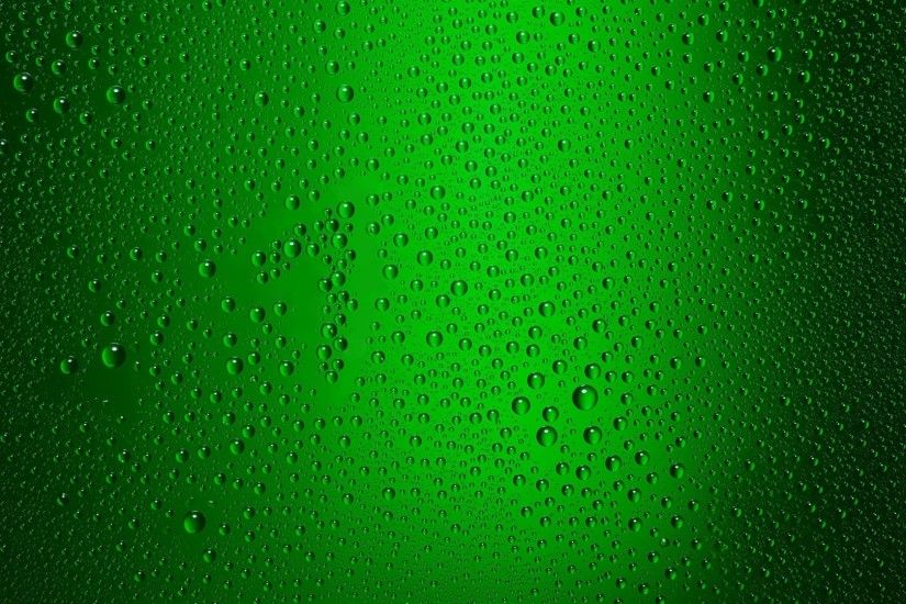 Green color glass water dots