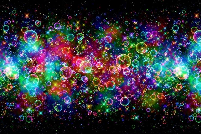 Bright colors reflected on the bubbles wallpaper 2560x1600 jpg