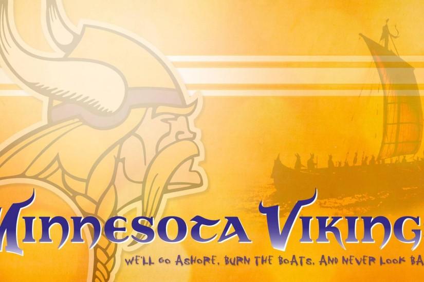 Minnesota Vikings go ashore... Wallpaper