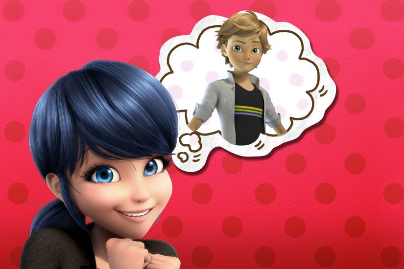 Miraculous Ladybug HD wallpaper Marinette dreaming about Adrian