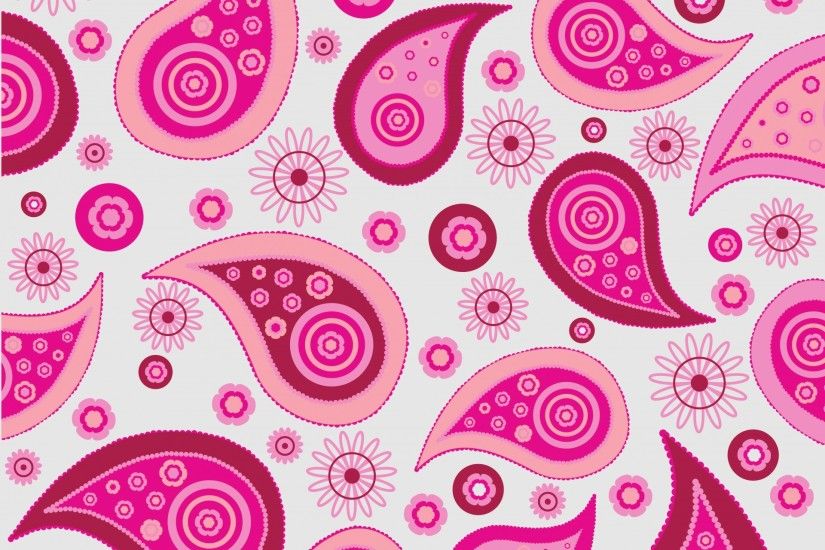 ... Paisley Pattern Background Pink ...