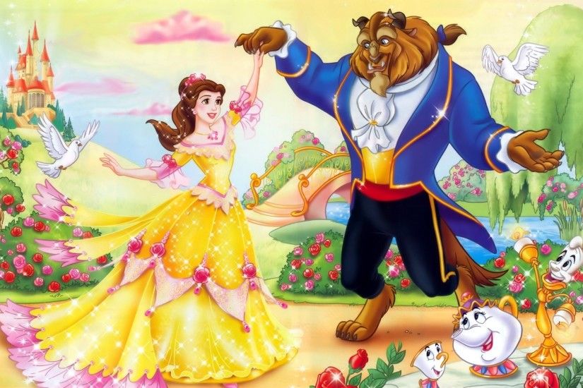 Beauty and the Beast wallpaper. HD Wallpaper and background photos of  Beauty and the Beast for fans of Disney Princess images.