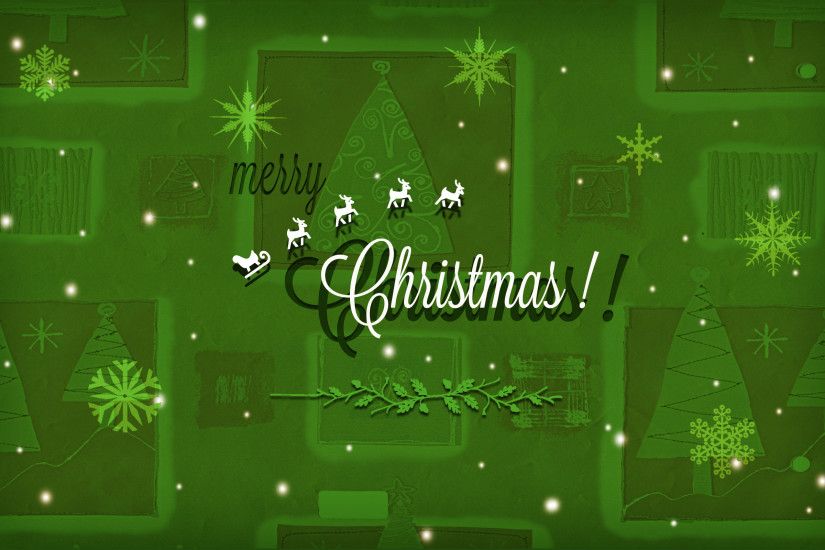 Merry Christmas Green WallPaper HD - http://imashon.com/w/