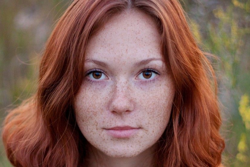 Redhead Freckles Desktop Wallpaper 60347