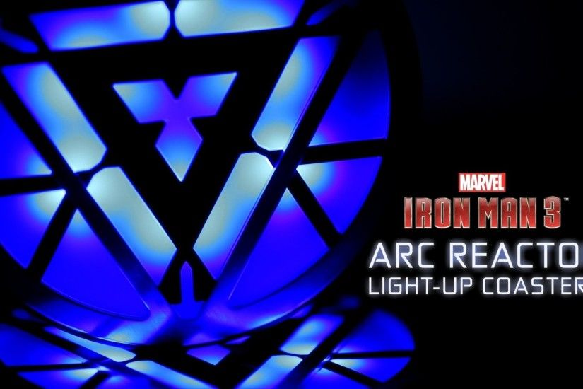 Marvel Iron Man 3 Arc Reactor Light-Up Coasters from ThinkGeek - YouTube