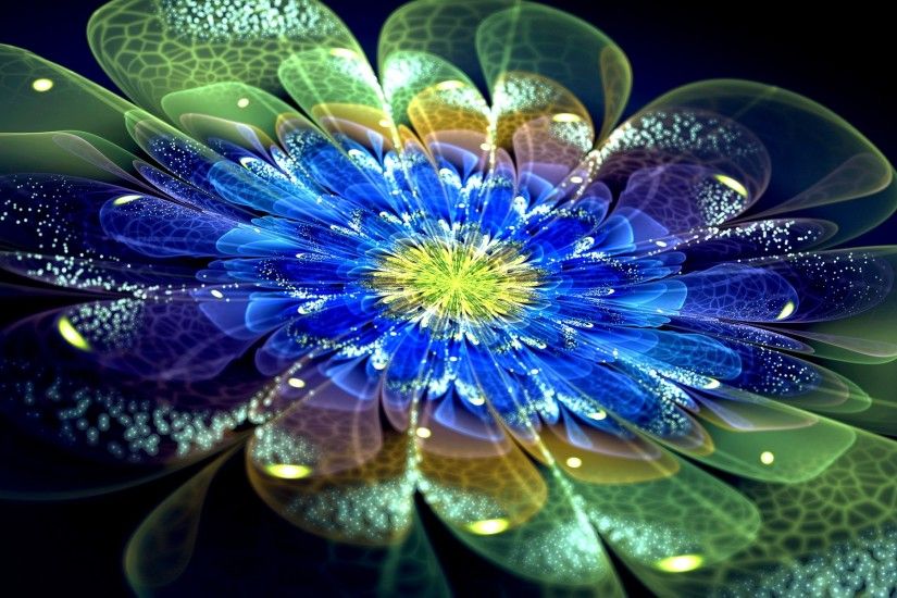 Neon Flower Wallpaper 1080p ...