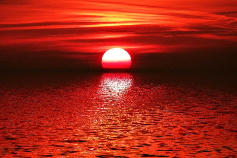 Red sunset hd