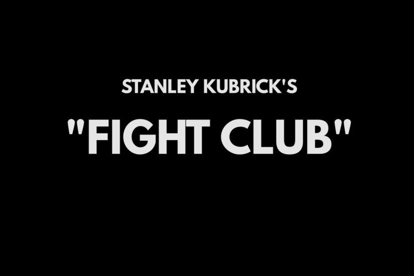 Gareth Roberts - Stanley Kubrick's "Fight Club"