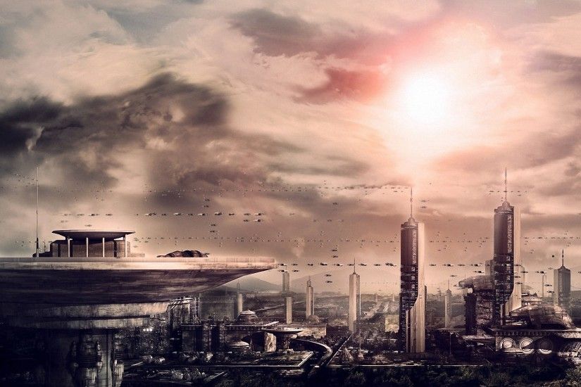 science fiction city photography backgrounds - full hd wallpapers