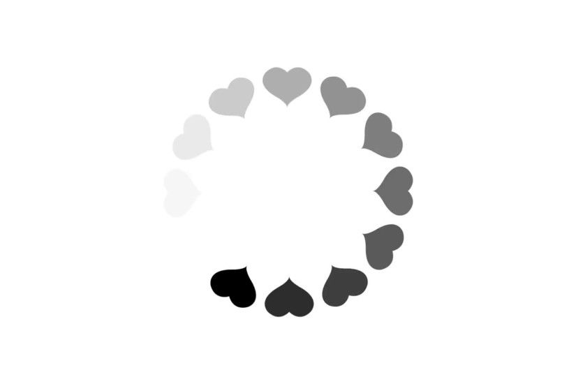 animation - loading circle heart icon on white background with alpha  channel. 4K video. Motion Background - VideoBlocks