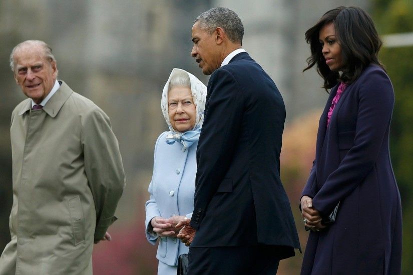 Women - Queen Elizabeth II Barack Obama Wallpaper
