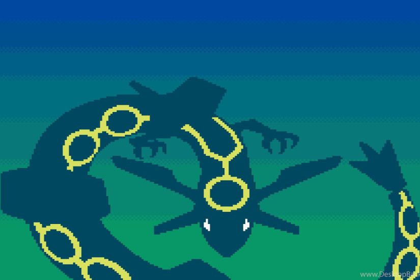 Pokemon Emerald Title Screen Rayquaza Wallpapers