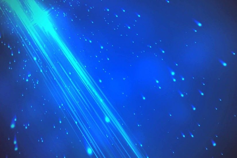 60fps Deep Blue Beauty Flares Falling HD Motion Background