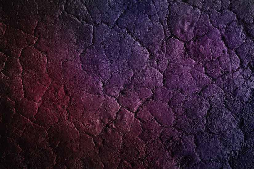 Purple cracked soil