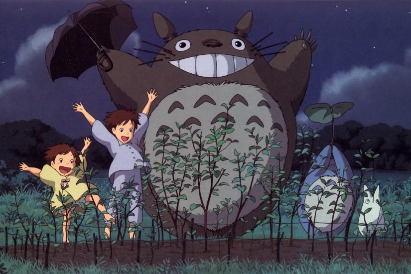Cartoons Hayao Miyazaki Totoro animation My Neighbour Totoro artwork Studio  Ghibli anime wallpaper | 3053x1668 | 236742 | WallpaperUP
