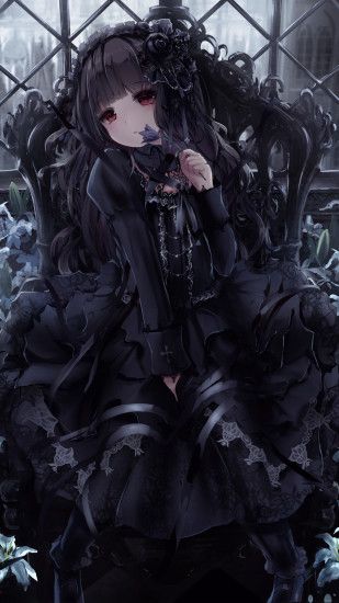 Gothic Lolita [Black Lily] (1080x1920) Need #iPhone #6S #Plus