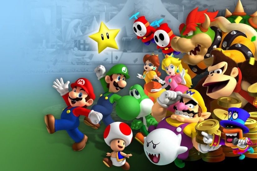 Mario Bros., Luigi, Princess Peach, Yoshi, Wario, Donkey Kong, Toad  (character), Video Games, Nintendo, Mario Kart 8 Wallpapers HD / Desktop  and Mobile ...
