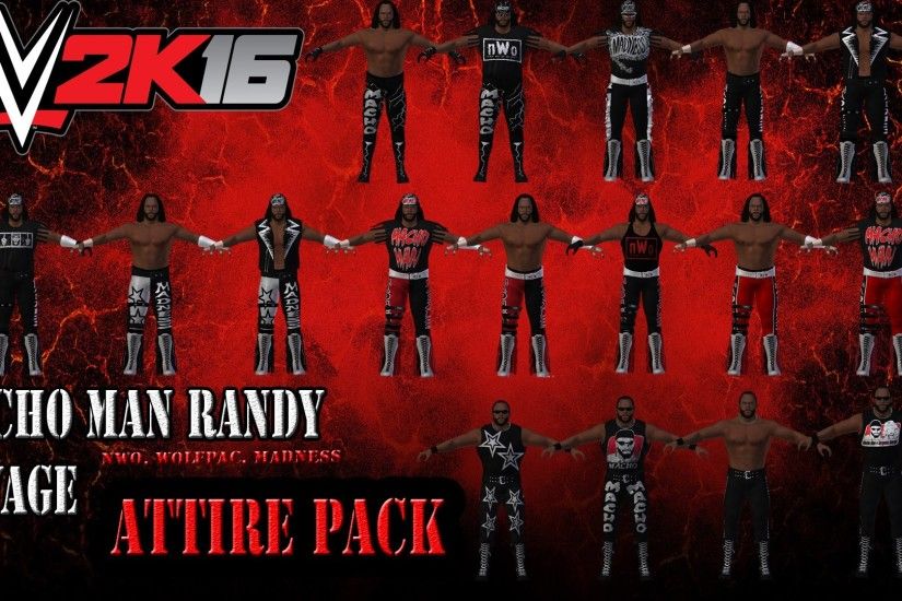 WWE 2K16 MODS: Macho Man Randy Savage - 15+ Attire Pack (WCW, NWO, Wolfpac)  - YouTube
